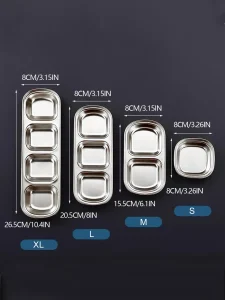 اردو خوری استیل نقره ای